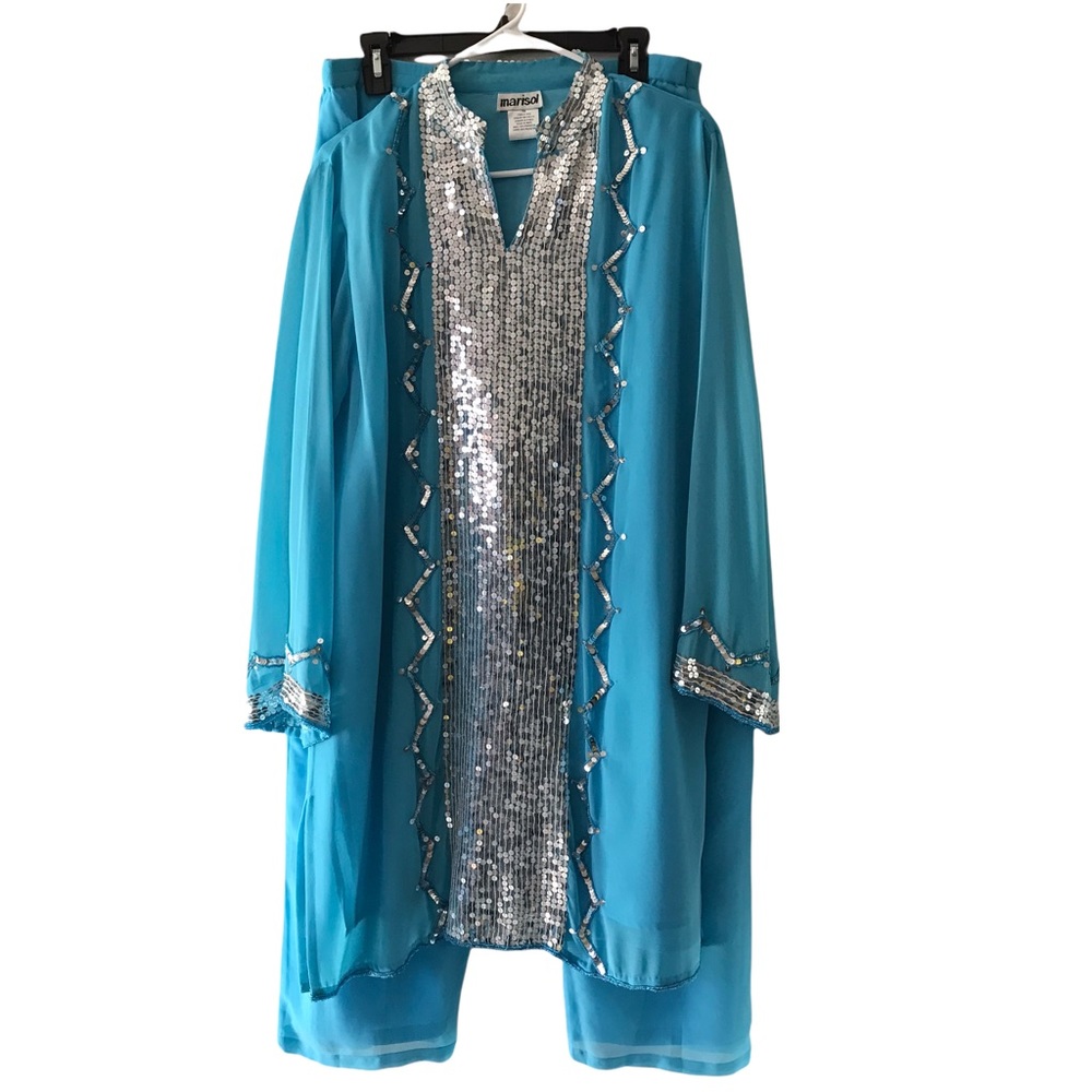 Marisol Sequin Top & Pants | Punjabi Style Pantsuit 16